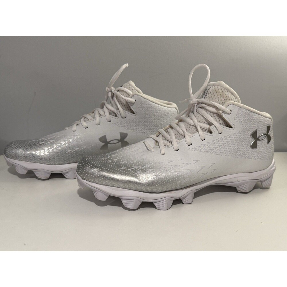 Under Armour Spotlight Fran RM 4.0 Mens Size 12 White Running Football Cleats